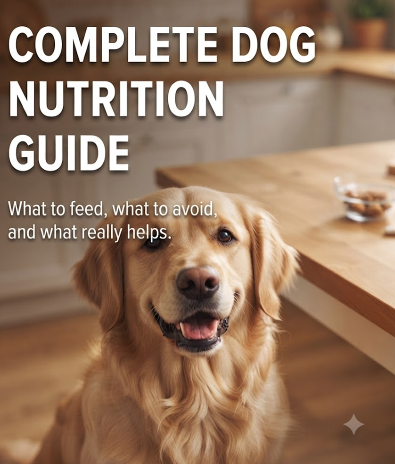 🍖 The Complete Dog Nutrition Guide: What to Feed, What to Avoid, and What Actually Helps